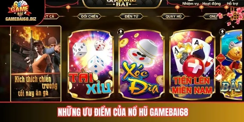 Sự khác biệt tại sảnh game 68